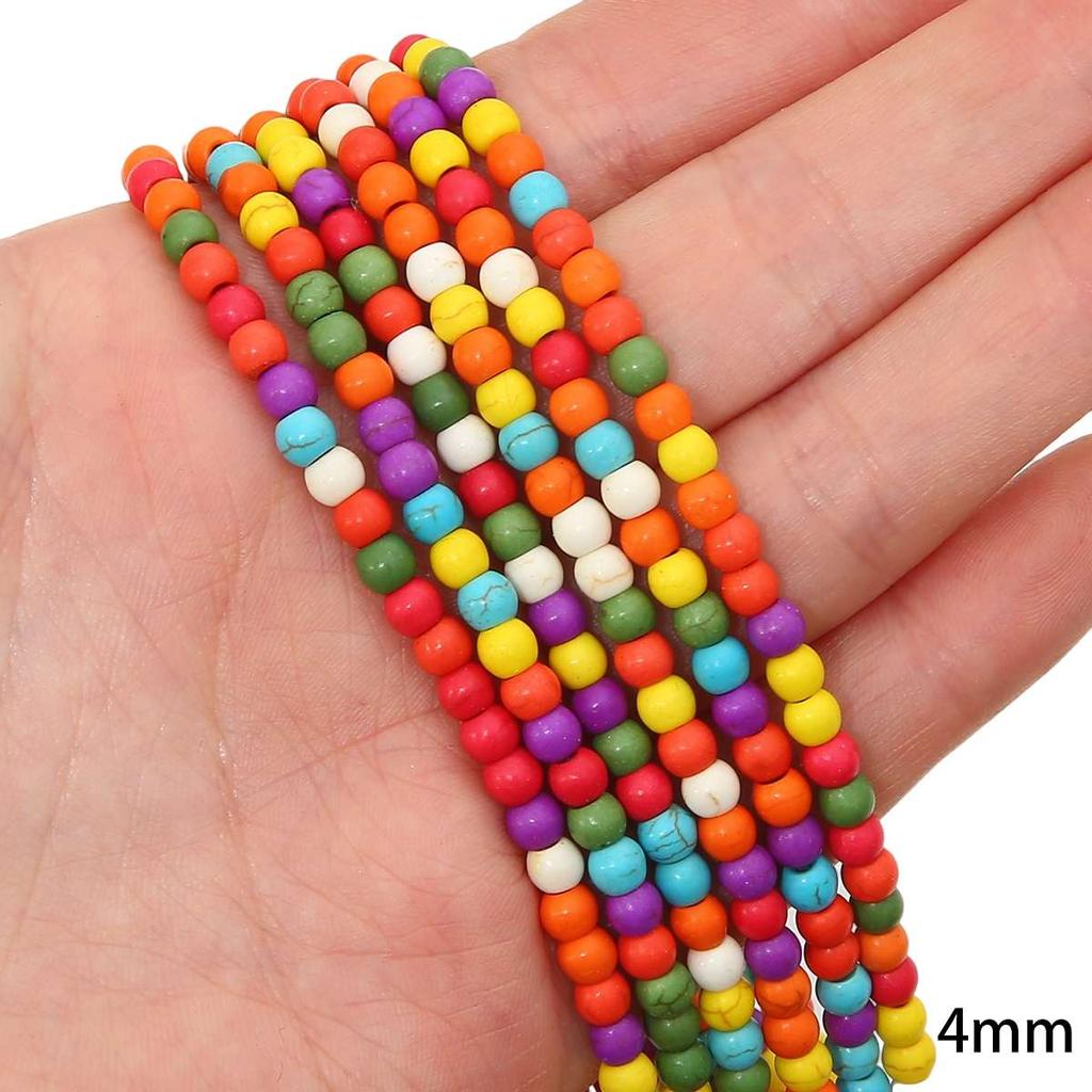 Synthetic Colour Turquoise Various Shapes of Colour Beads For Handmade Bracelet Necklace Keychain DIY Craft Jewelry Making Accessories