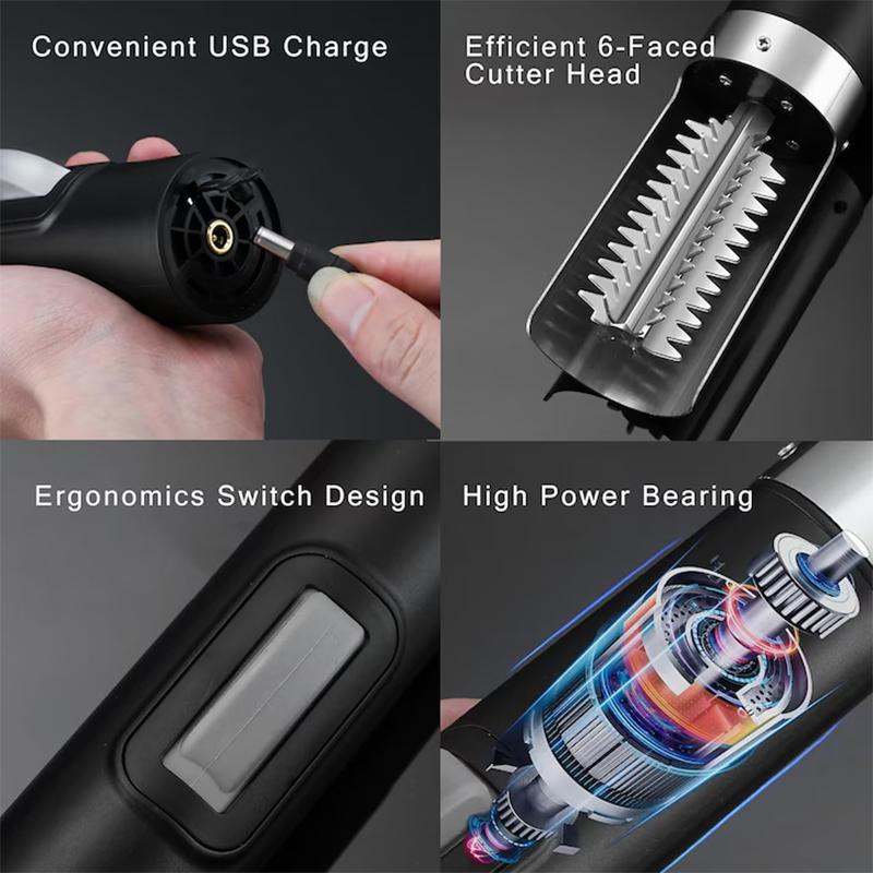 Portable Electric Fish Scraper Usb Charging Waterproof Fish Scale Planer Fish Cleaner Scraper Scale Knife Seafood Kitchen Tools