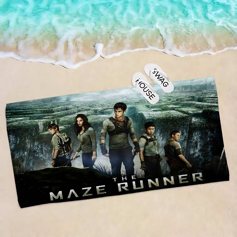Movie Series The Maze Runner Big Microfiber Beach Towels Quick Dry Towel Sand Beach Towels Pool Towel for Travel Swim Pool Yoga