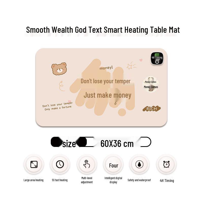 Ekstra Büyük Isıtmalı Mouse Pad & Masa Matı - Sıcak Ofis Masaüstü El Isıtıcısı