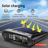 Car Wireless GPS Solar Head Up Display Mph KM/H Speedometer Time/Speed alarm/Temperature/Altitude HUD Display Car Clock