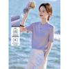 Women's Pure Color Knit Round Neck T-Shirt