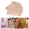 200 Pcs Organza Bag Drawstring Closure   Print 6.3x4.3in Mesh Gifts Bags Organza Jewelry Mesh Pouch