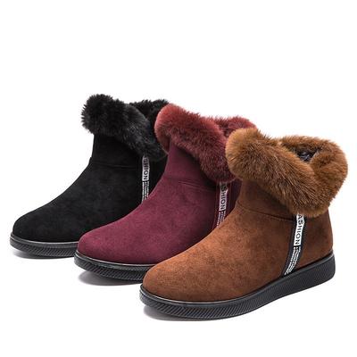 Plus Size Snow Boots Women Plus Fleece Warm Women's Short Boots Winter Thickening Shoes Non-slip Shoes Lightweight Women's Shoes