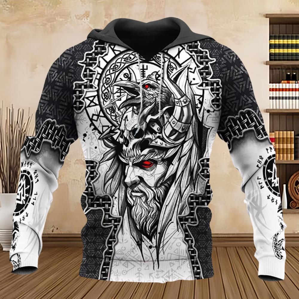2025 New Hoodie 3D Print Harajuku Print Pullover Men's Hooded Sweatshirt Kangaroo Pocket Vintage Male Clothing Fall Long Sleeve