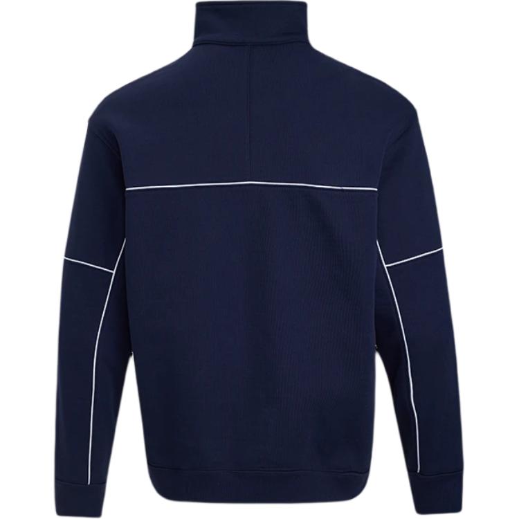Under Armour SS25 UA Sports Club Fashion 1/4 Zip Versatile Sports Casual Hoodie Men hoodie Navy-Blue 6005892-410