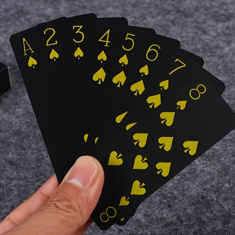 1 Deck Plastik Wasserdicht & Verschleißfest Spielkarten + 7 Blaugrün Mehrseitiges Digitales Würfelset