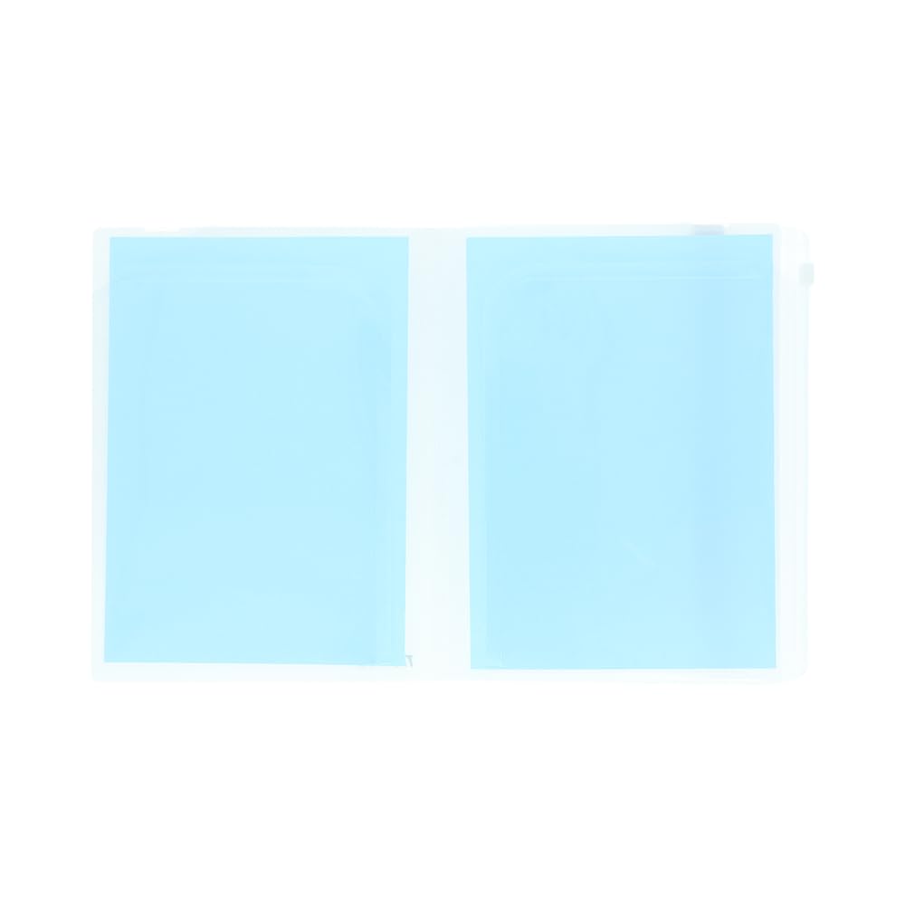 Sun-Star Stationery Clear File, Multi-functional, with Elastic Band, A5 Size, Silver Gray, S2178206