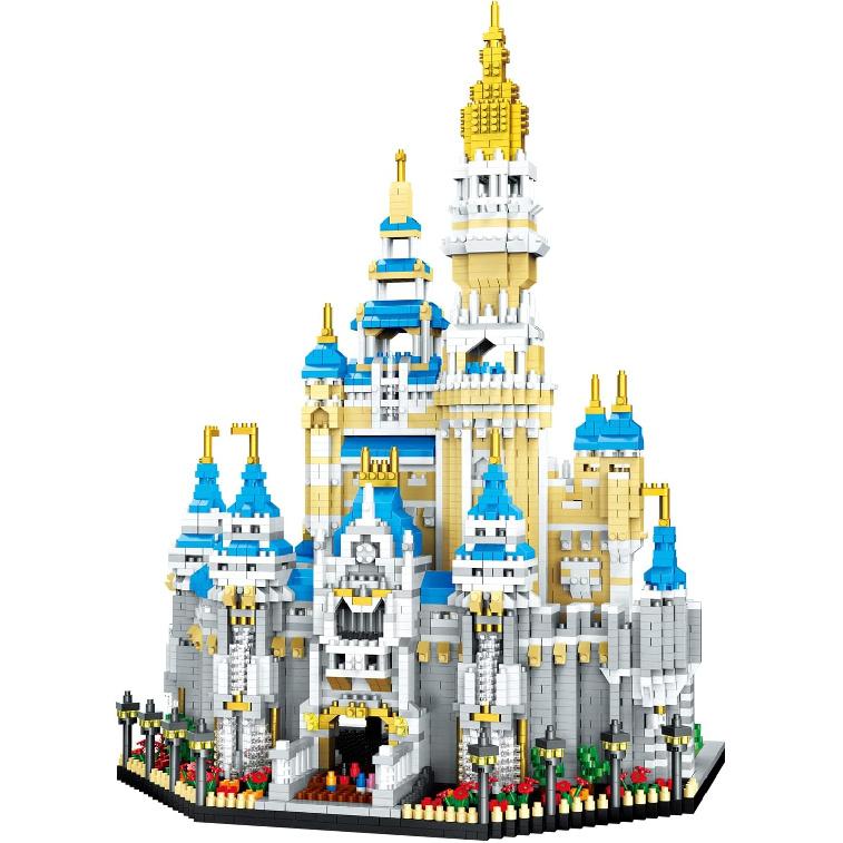 Fairyland Castle Building Blocks Set (5297Pcs) European Architecture Model Educational Toys Micro Bricks for Kids Adults