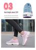 Women's Lightweight Air Cushion Running Shoes - Versatile, Breathable Flyknit Mesh, Large Size