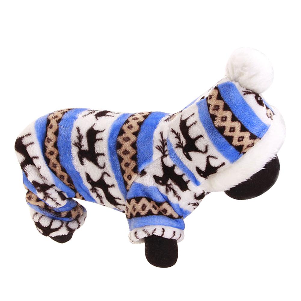 Autumn Winter Soft Plush Dog Clothes Hoodies for Small Dogs Puppy Overall Clothing Outfit