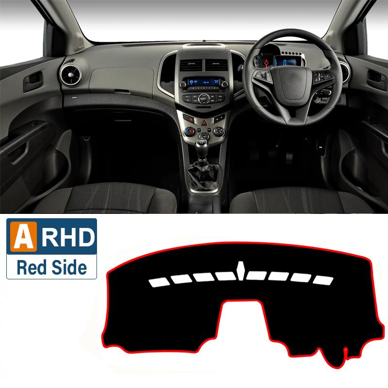 Für Chevrolet Sonic Aveo 2010 2011 2012 2013 2014 2015 2016 Auto Armaturenbrettabdeckung Lichtschutzpolster Sonnenschutz Anti-UV Teppiche Matten