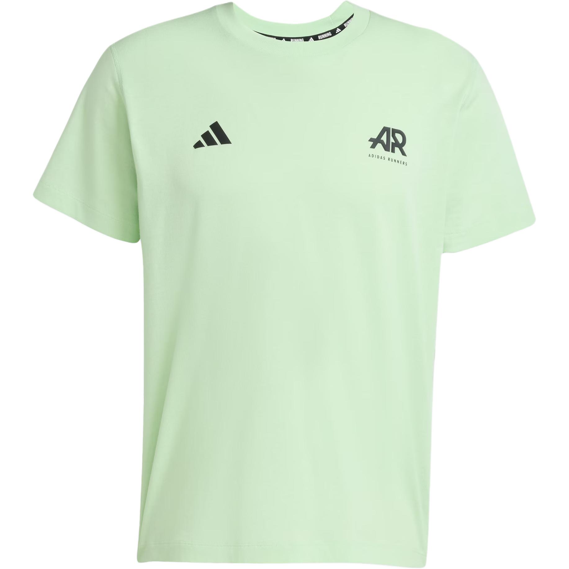 

Adidas SS25 Бегуны Спортивная Футболка с Круглым Вырезом Универсальная с Коротким Рукавом Унисекс Топы JN6372