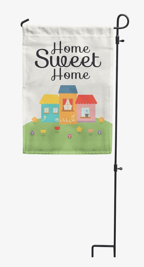 Printtoo Tan Home Sweet Home Garden Summer 12.5""x18"" Double Sided Flags Campsite Flag