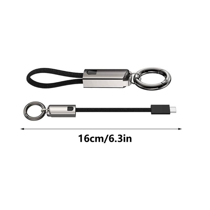 PD60W USB C Fast Charging Data Cable with Lanyard, Smooth Connectors for Charging/Data Transfer