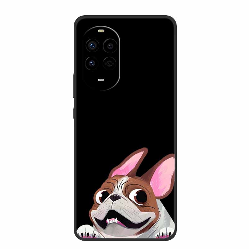 Black Silicone Case For Huawei Nova 13 Pro Case Cartoon Soft Back Cover For Huawei Nova 14 Pro Ultra Phone Case Nova14 Ultra Bag
