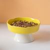 Pet Slow Feeder Bowl Ceramic Elevated Cat Bowl Protects Cervical Vertebrae Pet Supplies