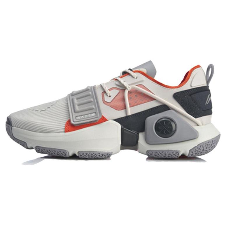 

Li Ning Wowtr Cushioning Slip Resistant Abrasion Resistant Low top Basketball Shoes Men s White Gray ABBQ003-4 43