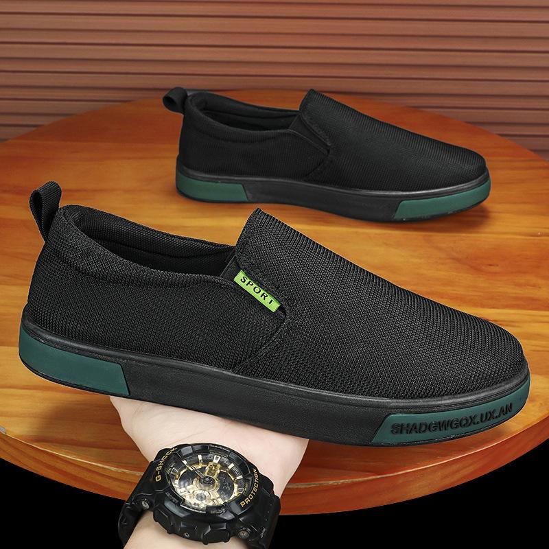 Men's shoes summer new breathable canvas shoes casual lazy non-slip sports casual shoes