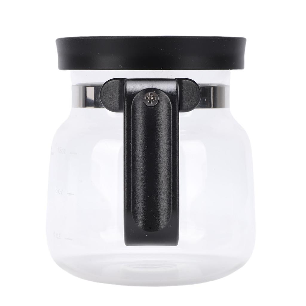 16 Oz Coffee Pot Mug Clear Borosilicate Glass Coffee Pot Tea Cup Mug with Silicone Spill Proof Lid Comfortable Handle for Teas Chocolate
