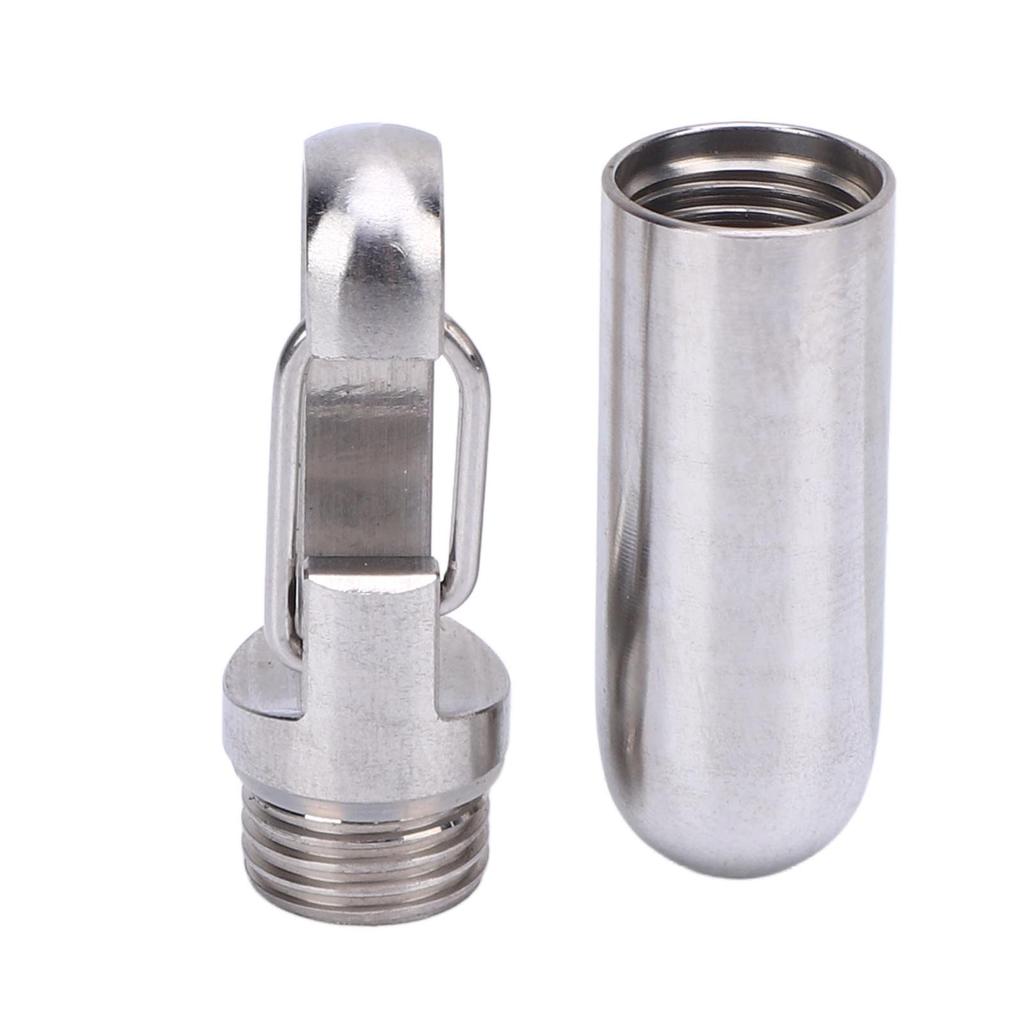 Small Capsule Container Airtight Metal Portable Capsule Holder for Cosmetics Seasoning Outdoor Traveling