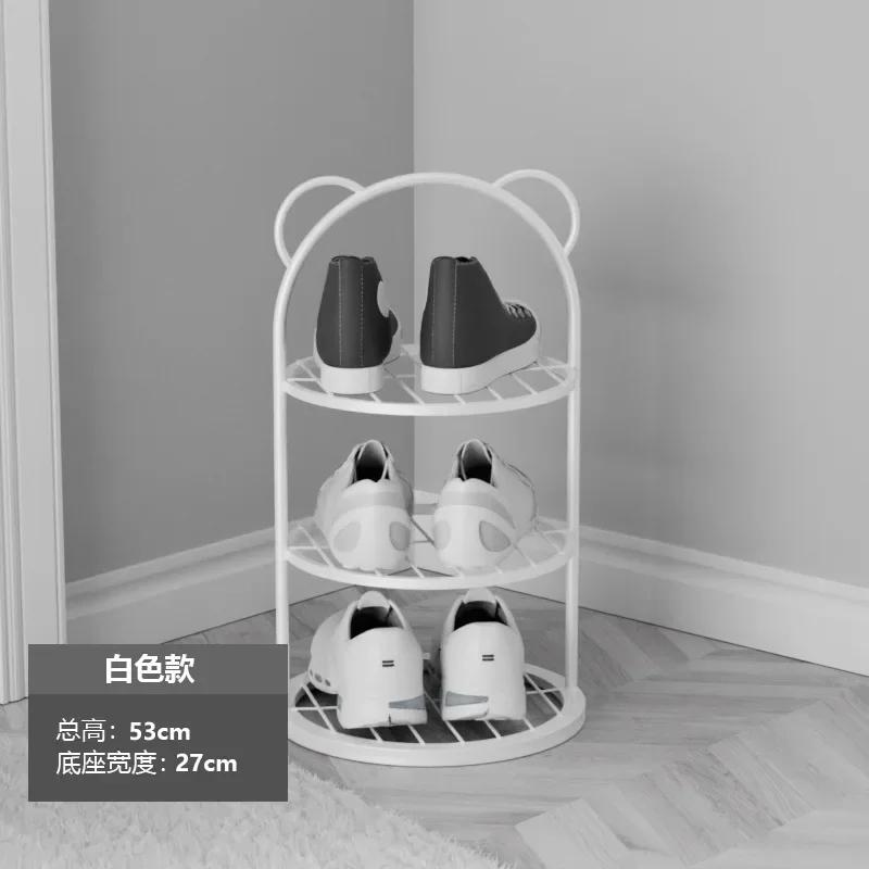 Компактная многослойная полка для обуви простой предмет домашнего обихода для хранения вещей в дверном проеме небольшая узкая полка для обуви прочная и долговечная 6464₽