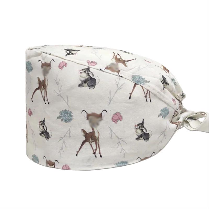 Unisexowa bawełniana czapka chirurgiczna: Oddychający, Pochłaniający pot dla Profesjonalistów Stomatologicznych i Kosmetycznych