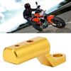 Rearview Mirror Base Extension Mount Bracket Hooks Support Holder for Motorcycles(Golden)