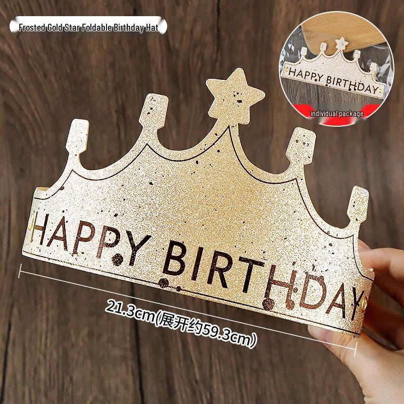 Creative Birthday Cake Pom-Pom Party Hat for Kids & Adults