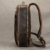 Vintage Crazy Horse Leather Casual Backpack Men'S Leather Backpack 15 Inch First Layer Cowhide Student School Bag Travel Bag