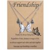 For Girls Women For Friends Best Friend Necklace Friendship Necklaces Butterfly Shaped BFF Necklace