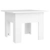 White Coffee Table 55 x 55 x 42 cm Engineered Wood