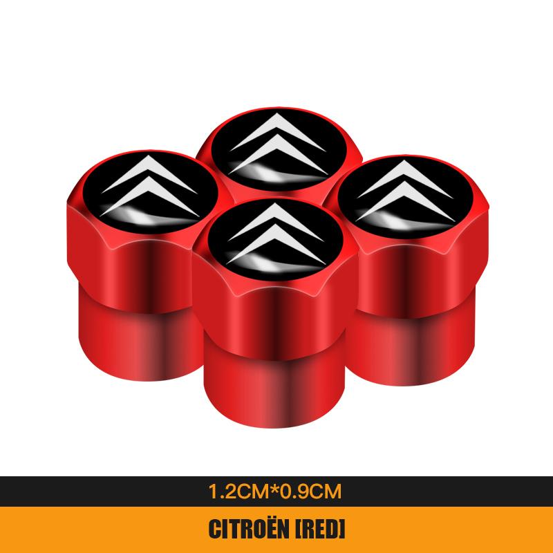 1Set Car Styling Metal Wheel Tire Valve Caps Dust Accessories For Citroen C1 DS3 C2 C3 Vts C4 Saxo C4L C5 C6 C8 Xsara C3-XR Xkdf64