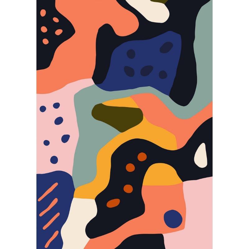 Abstract Minimalist Trendy Modern Boho Posters and Prints Canvas Printing Wall Art Picture for Living Room Home Decoration