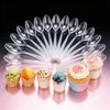 40/120pcs Mini dessert spoons, cake spoons, including ice cream tasting, pudding cake, and mousse spoons, are perfect for bakery shops, cake