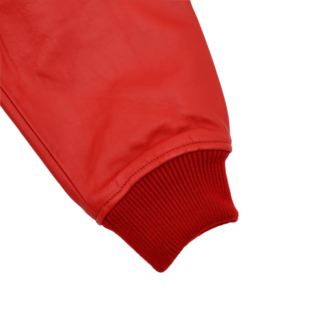 Supreme Big Logo Chenille Varsity Jacket Red