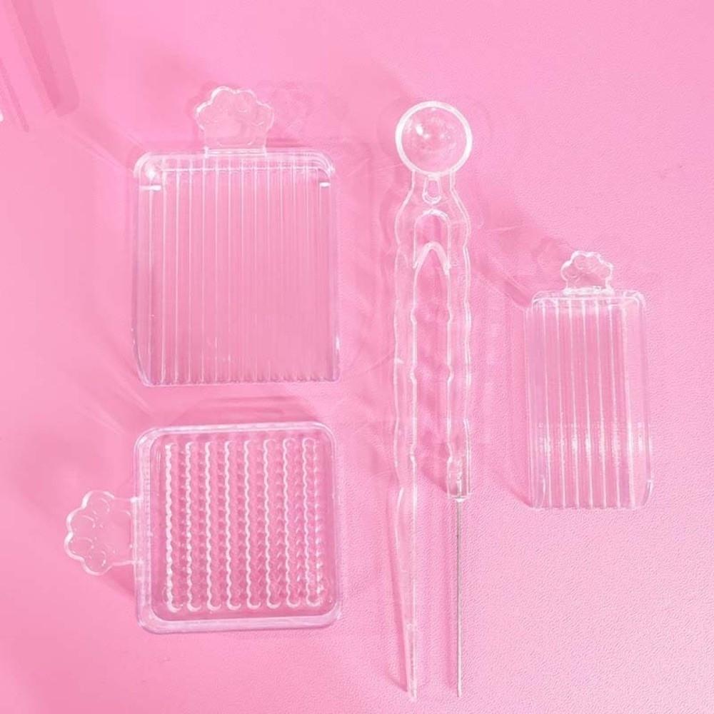 3/4/5 ks/Sada Plastové Korálky Tavné Korálky Jednojehlové Pinzeta Nástrojová Sada na Navlékání Výroba Korálků