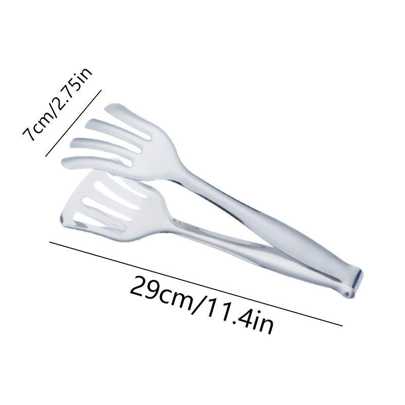 Heat-Resistant Stainless Steel Tongs for Cooking, Perfect for Barbecues, Frying, And Serving Steak, Bread, And Salads