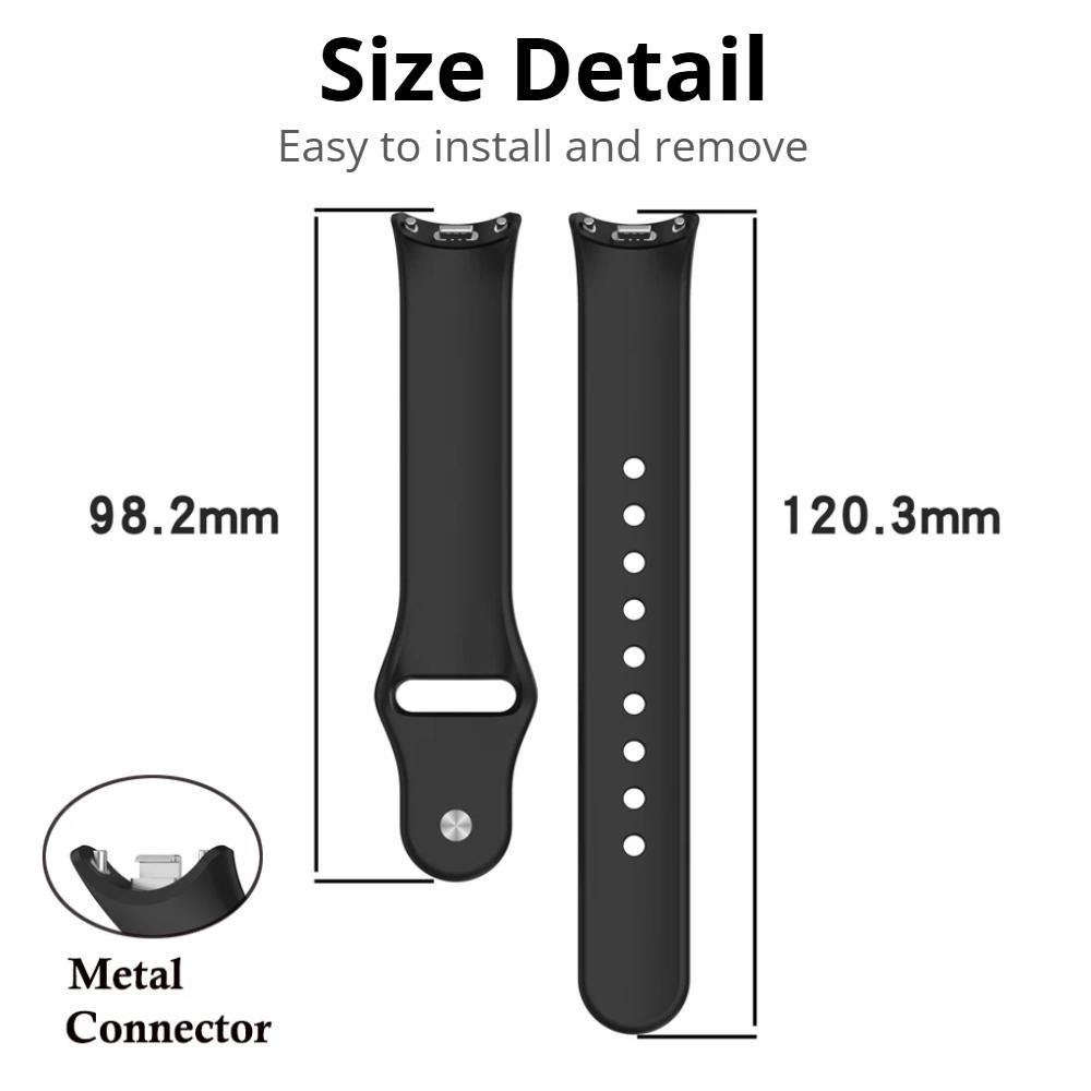 Für Xiaomi Band 8 9 10 Armband SmartWatch Zubehör Silikon Sport Ersatzarmband pulseira correa Für MiBand 10 Armband