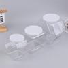 Barattolo Esagonale Trasparente Portatile per Caramelle Biscotti Contenitori in Plastica Confezionamento Sigillati con Coperchio Contenitore per Conservazione Alimentare Articoli per la Cucina