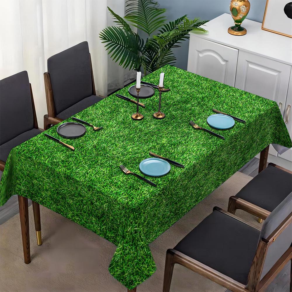 VIKAMA Kunstrasen Tischdecke Wasserdicht Gras Design Picknick Party Garten Kaffeetisch Esstisch Heimdekoration