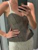 2026 European & American French Style Slimming Strapless Camisole Bodysuit for Women
