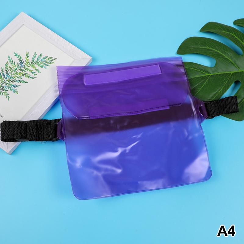 Waterproof Beach Waist Bag for Swimming Dry Phone Storage Adjustable Strap for Pool and Outdoor