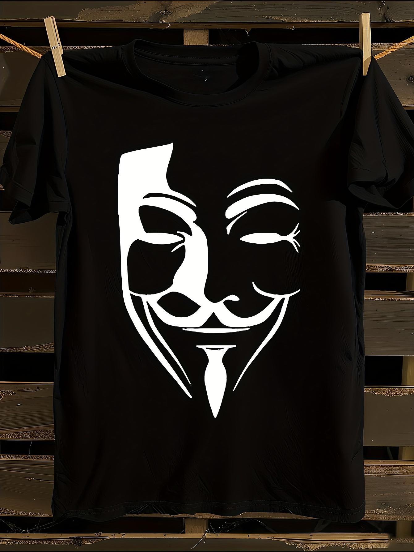 Guy Fawkes Mask Graphic T-shirt M