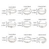 Fashion  Stainless Steel Stainless Steel Rings for Women Adjustable Sliver Color Open Rings Female Jewelry Weddings Gifts