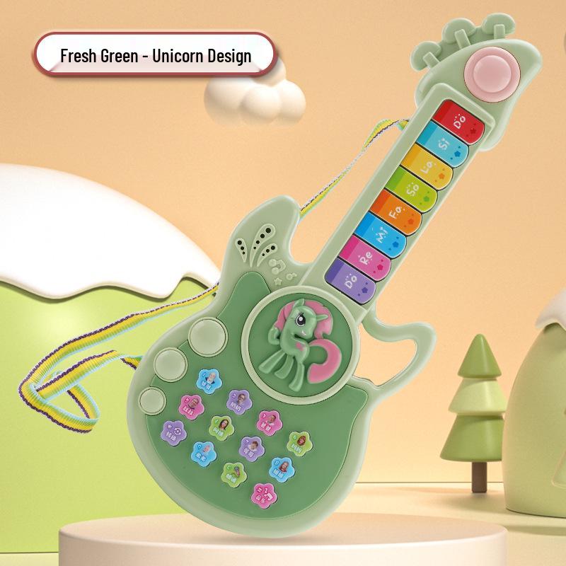 Multifunctional Light-Up Musical Guitar for Children's Early Education