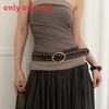 Punk Fashion Pu Leather Belt With Metal Pin Buckle For Women Summer 2025