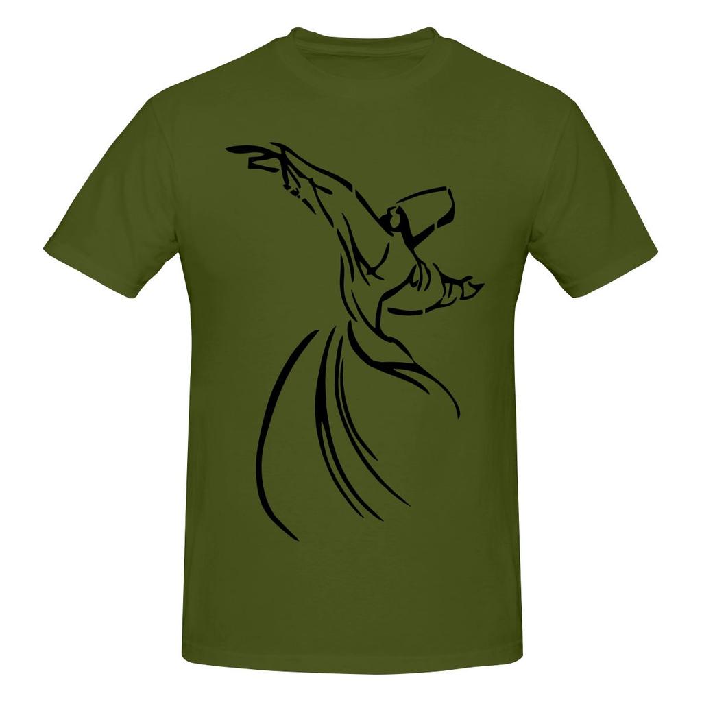 Whirling Dervish Art Sufi Mystic Art American Style Tshirt Urban Commuting Antipilling Tee