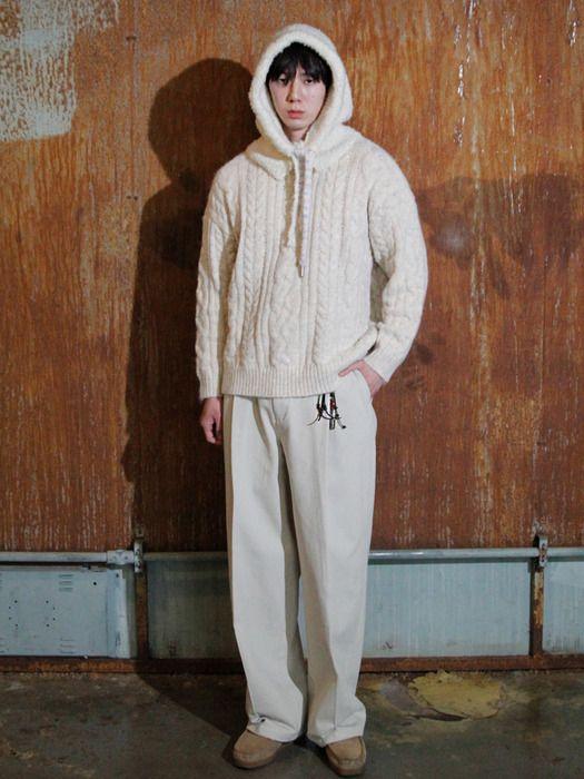 The GREATEST Cotton Keyring Pants Ivory
