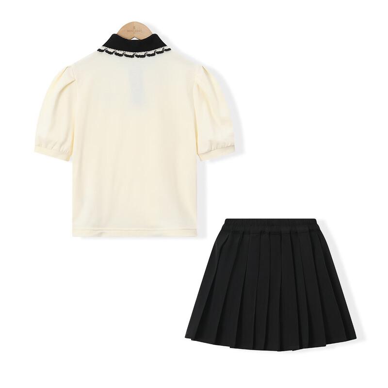 Montagut Girls' Summer Academy Polo & Skirt Set